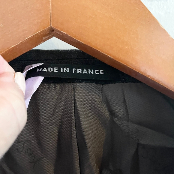 Yves Saint-Laurent Vintage Designer Blazer Tailored Wool 2-Button Gray 42R - Picture 4 of 13